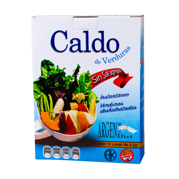 ARGENDIET - CALDO VERDURA SIN SAL X10 SOBRES