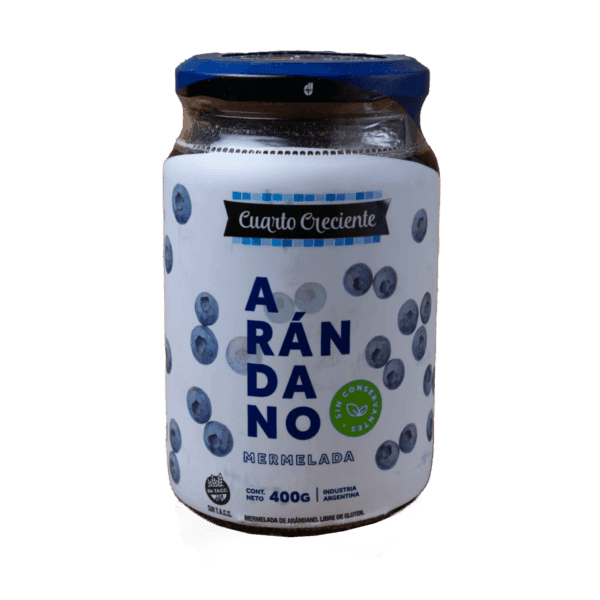 CUARTO CRECIENTE - MERMELADA ARANDANO CON STEVIA X280 G