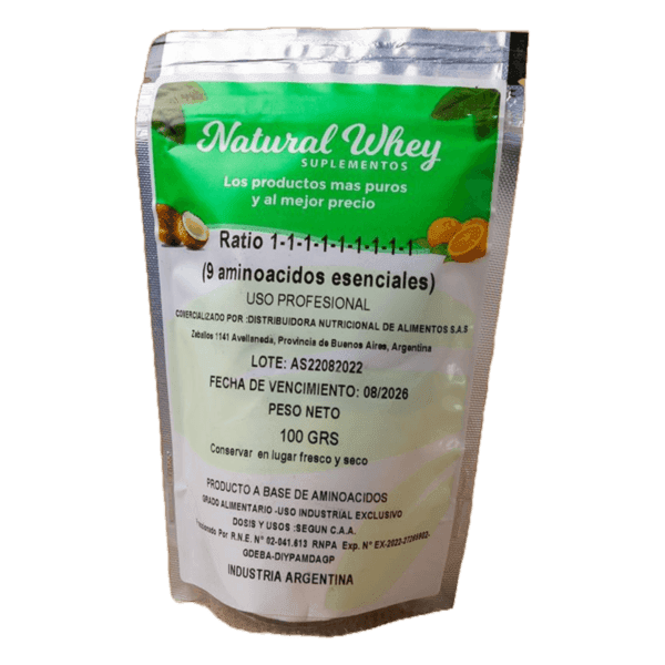 NATURAL WHEY - AMINOACIDOS ESENCIALES FORMULA X100 G