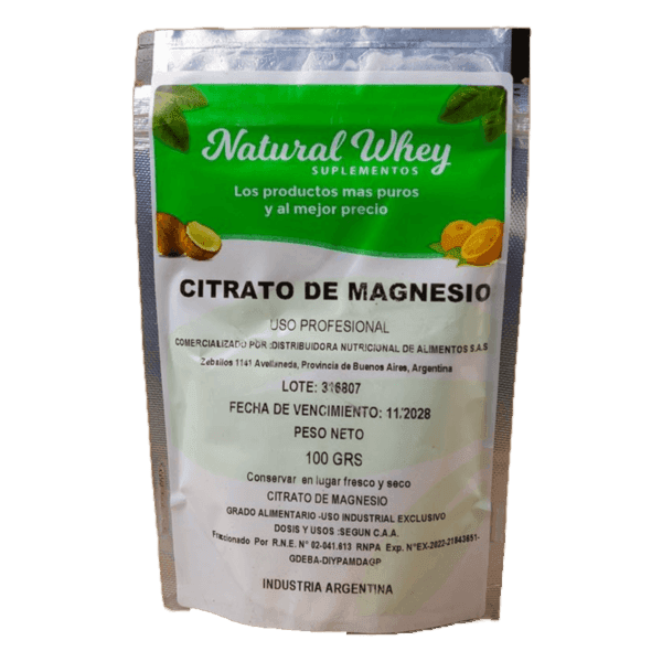 NATURAL WHEY - CITRATO DE MAGNESIO X100 G