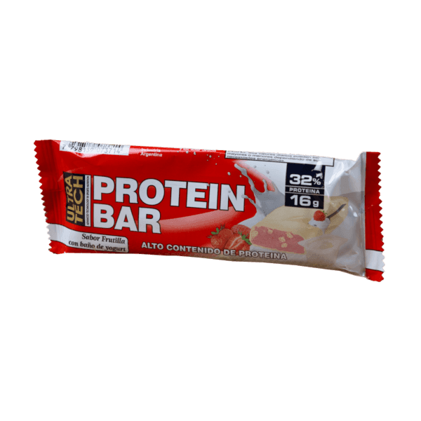 ULTRA TECH - PROTEIN BAR FRUTILLA YOGURT X10 U X50 G