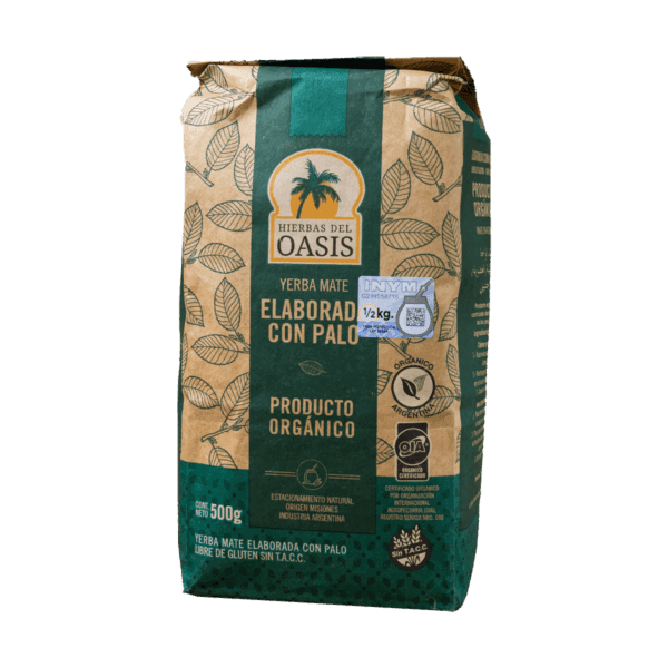 OASIS - YERBA MATE ORGANICA X500 G