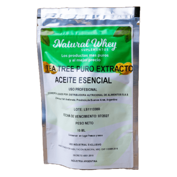 NATURAL WHEY - TEA TREE PURO EXTRACTO ACEITE ESENCIAL X10 ML