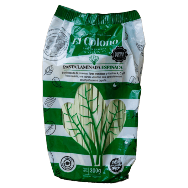 EL COLONO - FIDEO AL HUEVO ESPINACA X300 G
