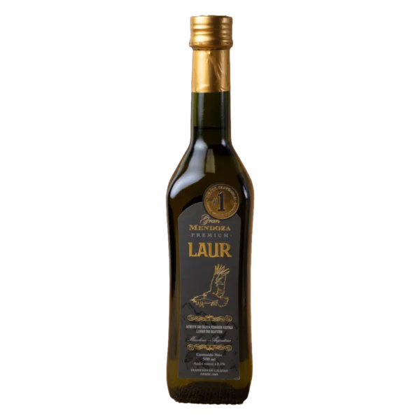 LAUR - ACEITE OLIVA EXTRA VIRGEN GRAN MENDOZA PREMIUM X500 ML