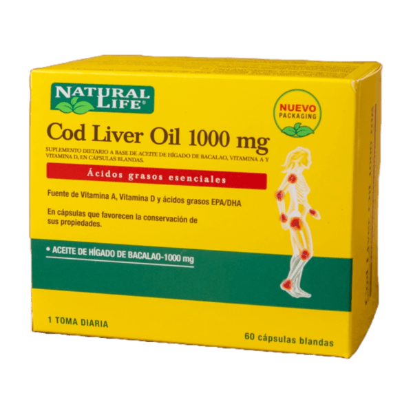 NATURAL LIFE - CAPSULA COD LIVER OIL 1000 MG X60 U