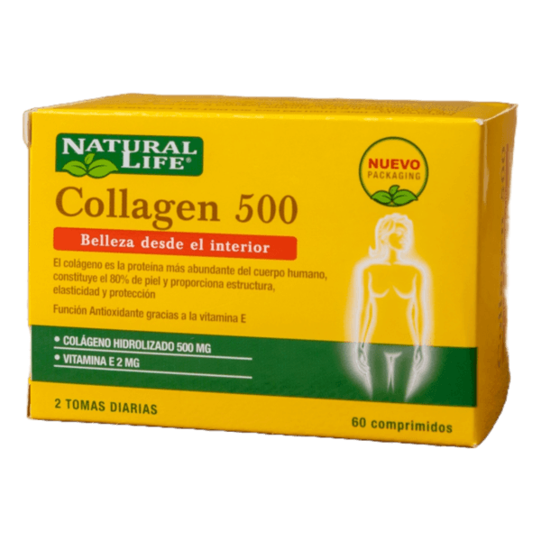 NATURAL LIFE - COMPRIMIDO COLLAGEN 500 MG X60 U