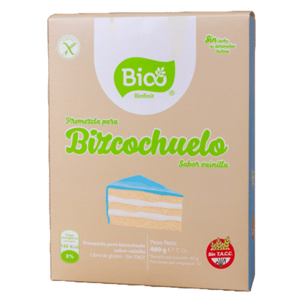 BIO - PREMEZCLA BIZCOCHUELO VAINILLA X480 G